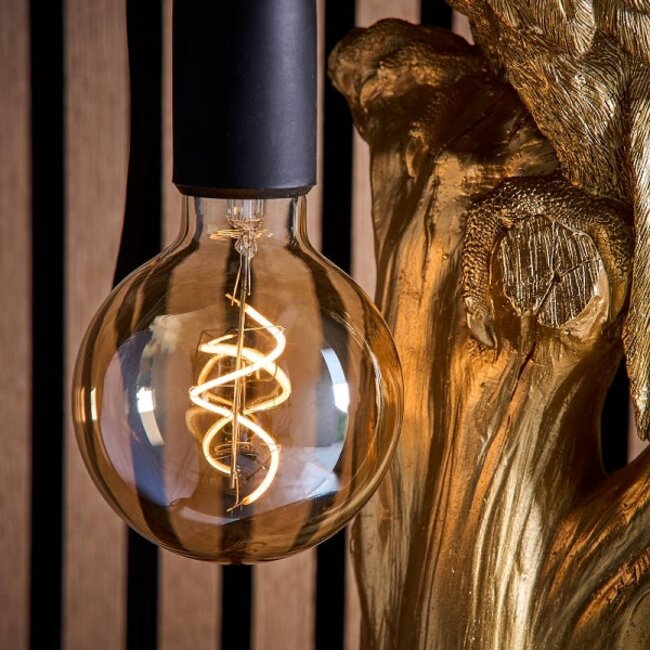 LED Spiral Filament Bulb - vintage look - E27 fitting