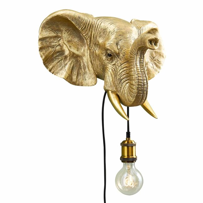 Werner Voß Werns - Wandlamp - Dierenlamp Olifant Jumbo - goud