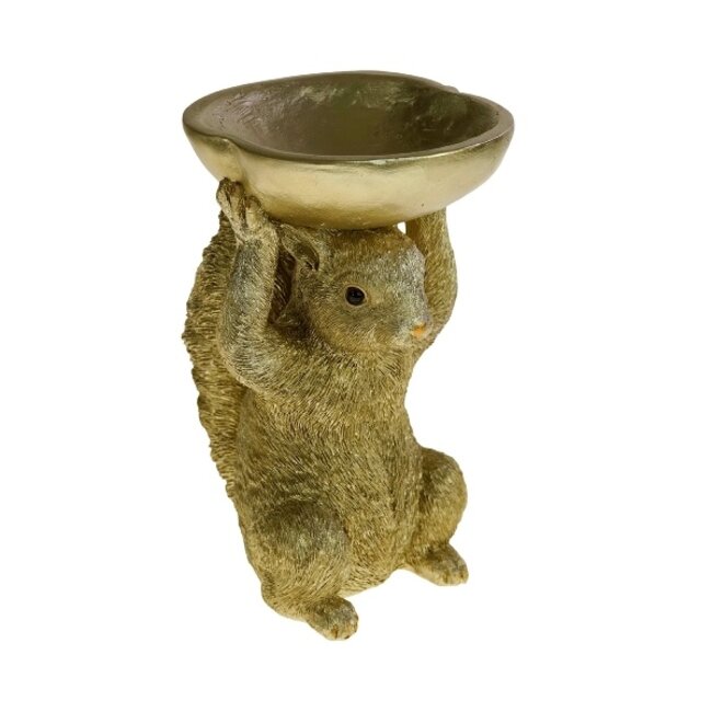 Werner Voß Werns - Statue Squirrel with Serving Dish - H 23 cm