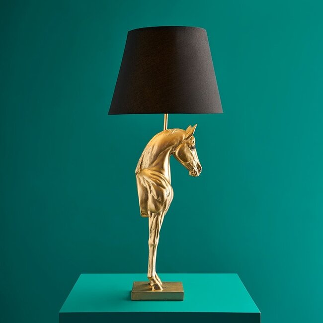 Werner Voß Werns - Lampe de Table - Lampe Animale Cheval Wendy - doré