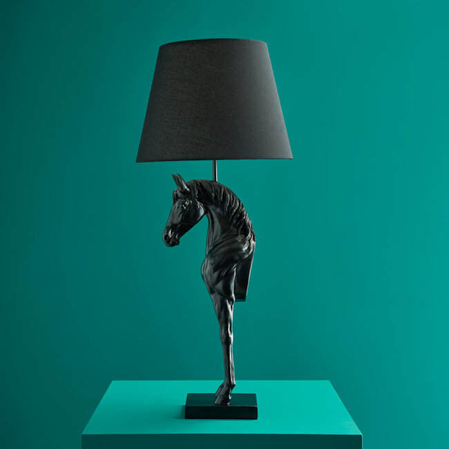 Werner Voß Werns - Lampe de Table - Lampe Animale Cheval Wendy - noir