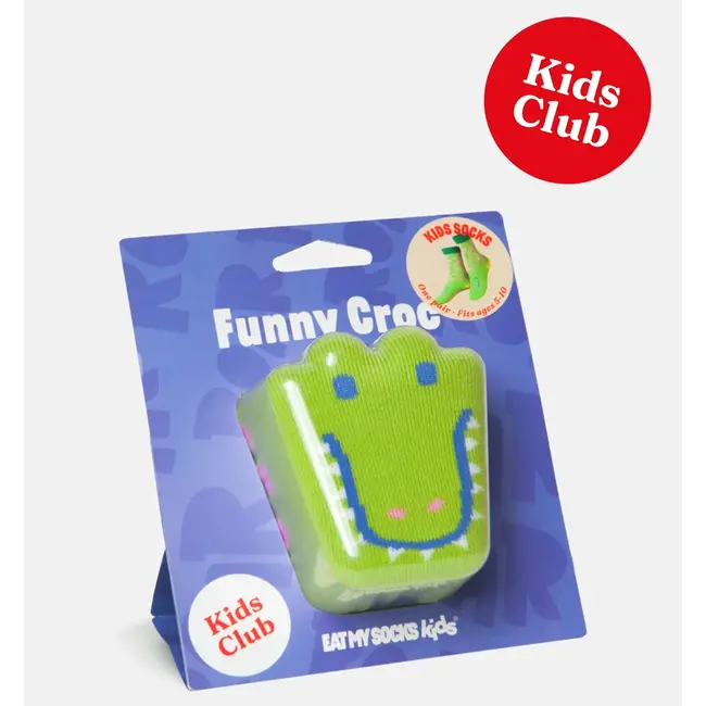 Eat My Socks Kids - Kindersokken Funny Croc - Grappige Krokodil