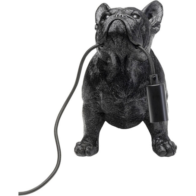 Kare Design - Tischlampe - Tierlampe Hund Toto - schwarz