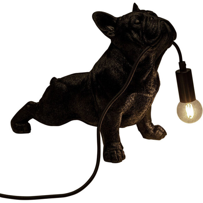 Kare Design - Tafellamp - Dierenlamp Hond Toto - zwart