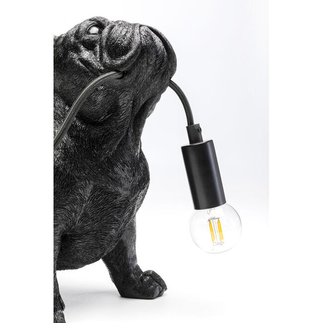 Kare Design - Lampe de Table - Lampe Animale Toto Francis - noir