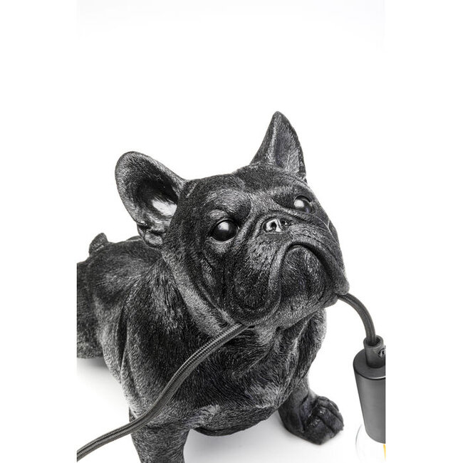Kare Design - Tischlampe - Tierlampe Hund Toto - schwarz