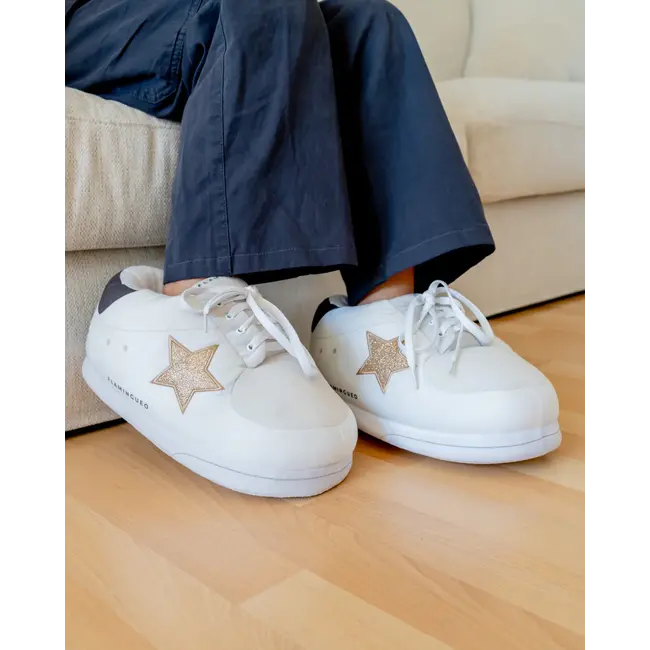 Flamingueo - Chaussons Géants Sneaker HOLLYWOOD GOLD