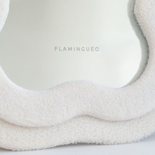 Flamingueo - Mirror Charlie teddy bouclé - off-white