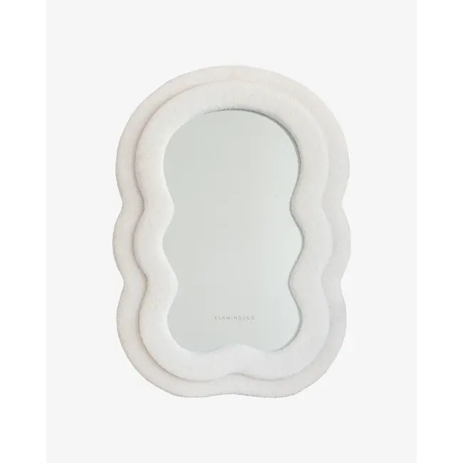 Flamingueo - Mirror Charlie teddy bouclé - off-white