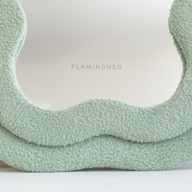 Flamingueo - Spiegel Charlie - teddy bouclé - groen