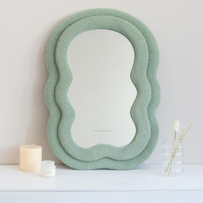 Flamingueo - Mirror Charlie teddy bouclé - green