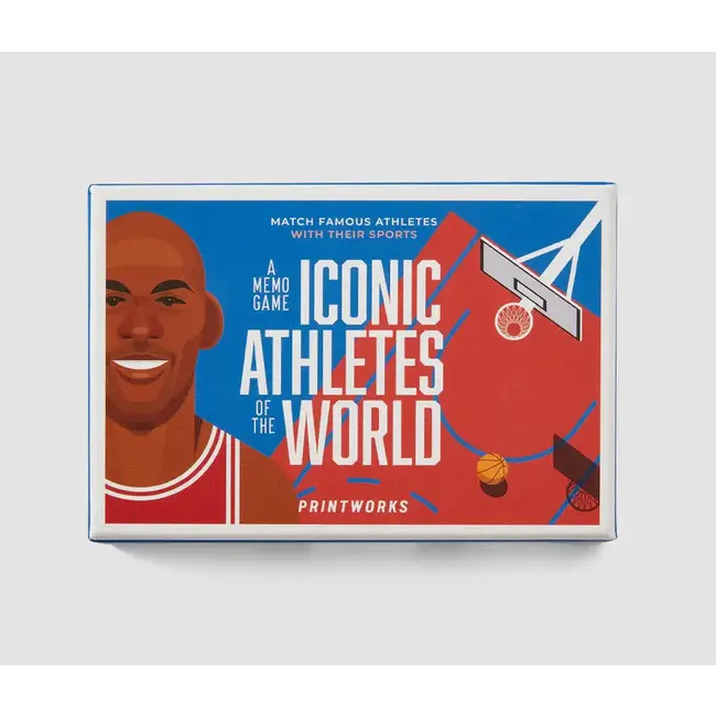 Printworks - Memo Game - Geheugenspel Iconic Athletes Of The Wold - Iconische Wereld Sporters