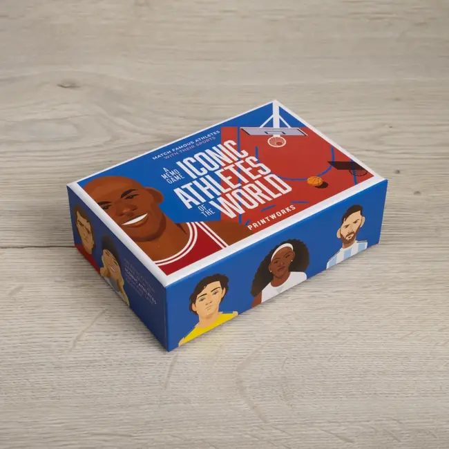 Printworks - Memo Game - Memory-Spiel Iconic Athletes Of The Wold - Ikonische Athleten der Welt