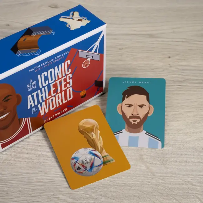 Printworks - Memo Game Iconic Athletes Of The Wold