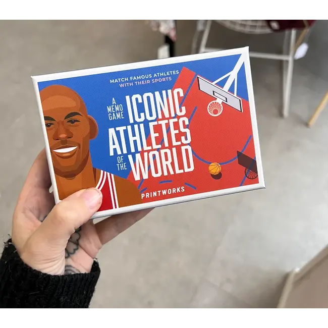 Printworks - Memo Game - Memory-Spiel Iconic Athletes Of The Wold - Ikonische Athleten der Welt