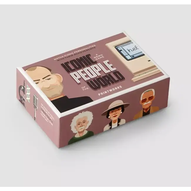 Printworks - Memo Game - Memory-Spiel Iconic People of the World - Ikonische Persönlichkeiten