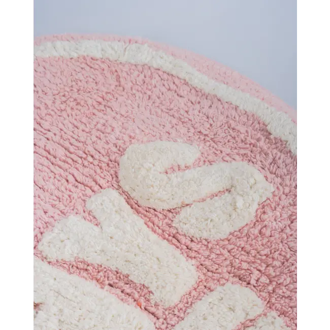 Flamingueo - Bath Mat Always Late - heart shaped