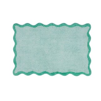 Flamingueo Bath Mat Wavy - green