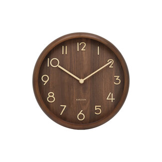 Karlsson Wanduhr Pure Bold - Dark Wood