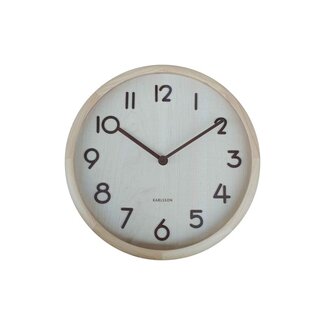 Karlsson Wanduhr Pure Bold - Light Wood