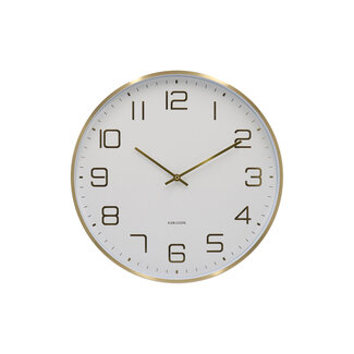 Karlsson Wanduhr Elegance Glow - weiß
