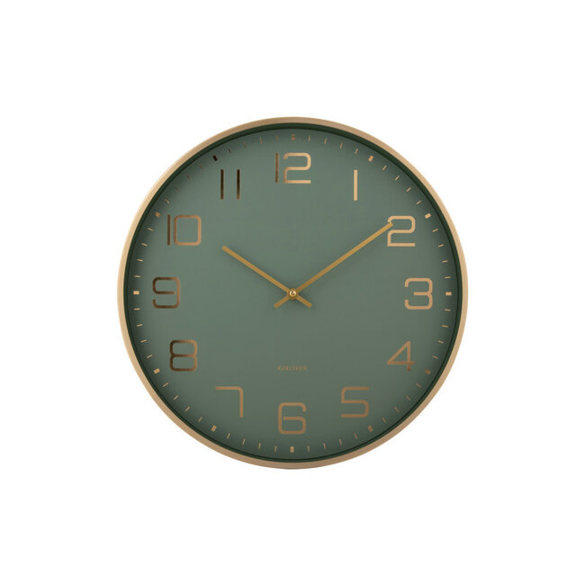 Karlsson - Horloge Murale Elegance Glow - vert