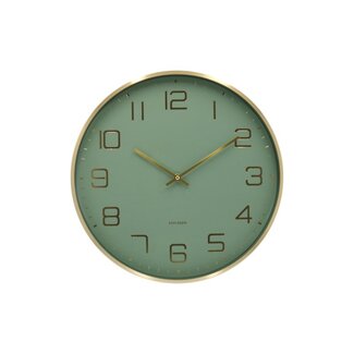 Karlsson Wandklok Elegance Glow - groen