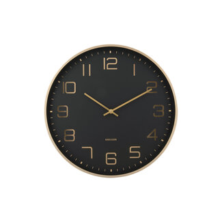 Karlsson Wanduhr Elegance Glow - schwarz