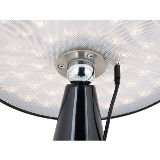Leitmotiv - Lampe de Table Phoebe LED - noir - rechargeable via USB - fonctionnement soft touch