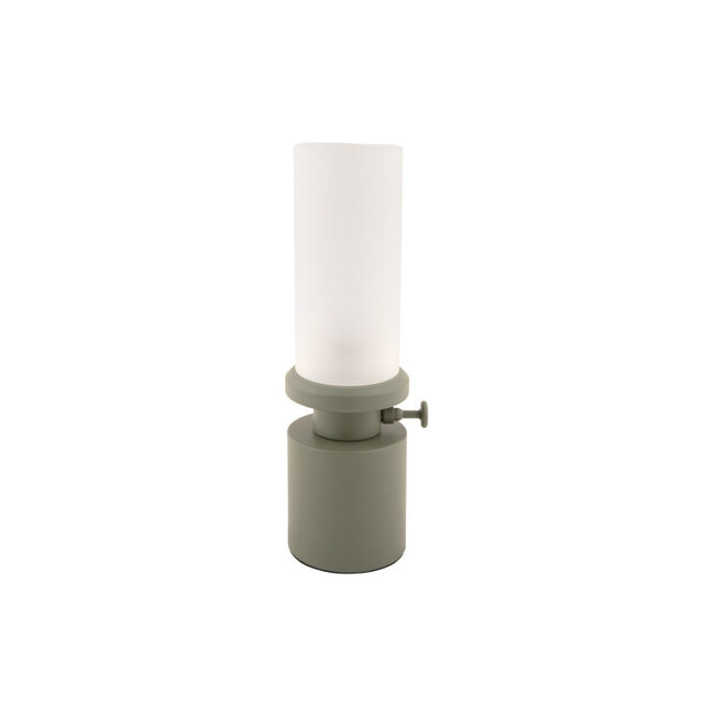 Leitmotiv - Lampe de Table Camp - vert jungle - rechargeable - dimmable