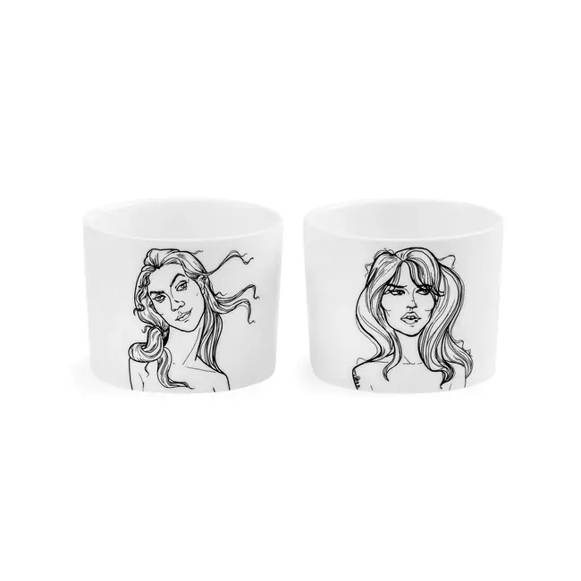 PolonaPolona - Espresso Set The Lovergirls - Eve & Venus - set of 2 espresso mugs