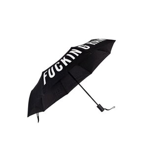 Fisura Opvouwbare Paraplu Fucking Rain - zwart