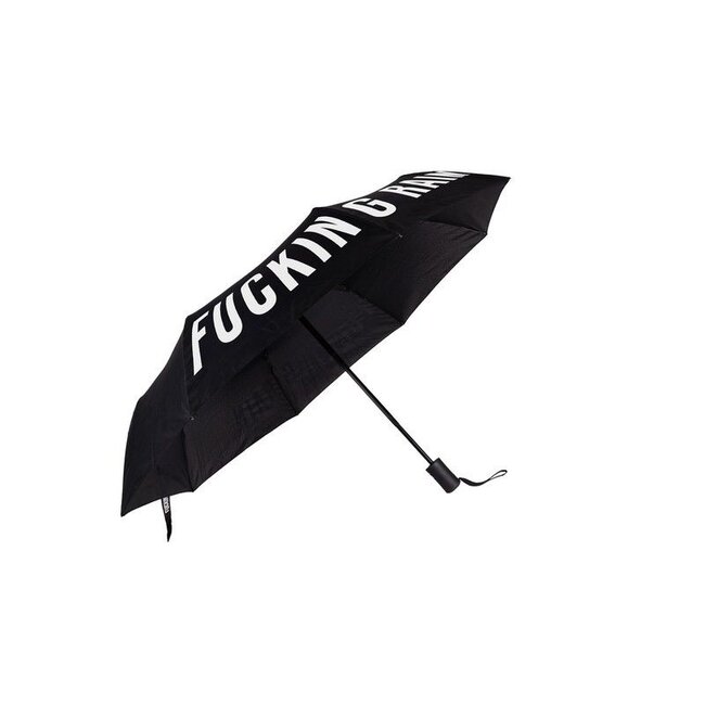 Fisura Zusammenklappbarer Regenschirm Fucking Rain - schwarz