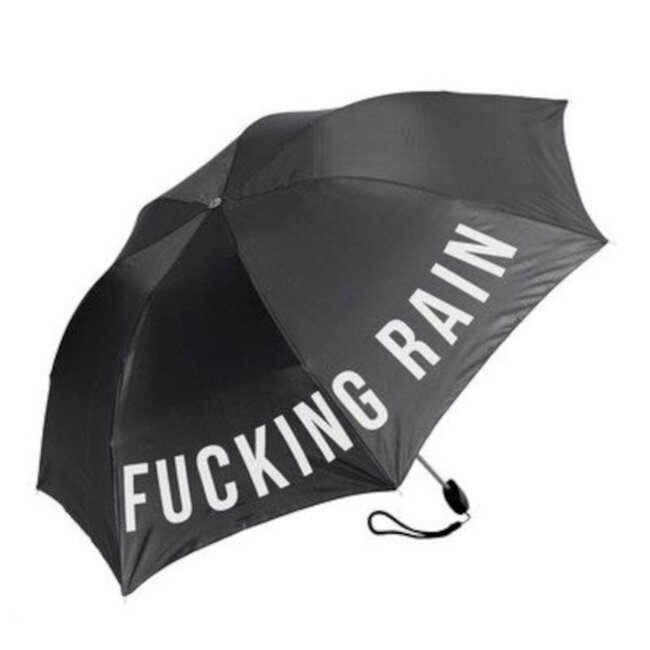Fisura - Parapluie Pliable - Parapluie de Poche Fucking Rain - noir