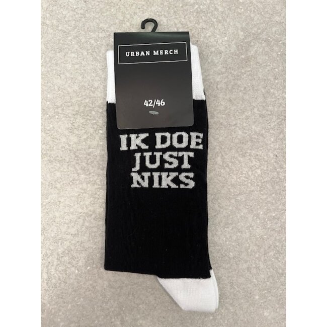 Urban Merch Sokken Ik Doe Just Niks - mannen