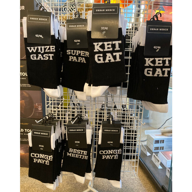 Urban Merch - Socken Ik Doe Just Niks - Größe 37/41 (Frauen)