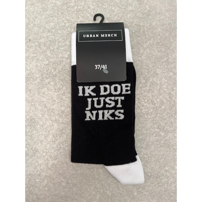 Urban Merch - Chaussettes Ik Doe Just Niks - taille 37/41 (femmes)