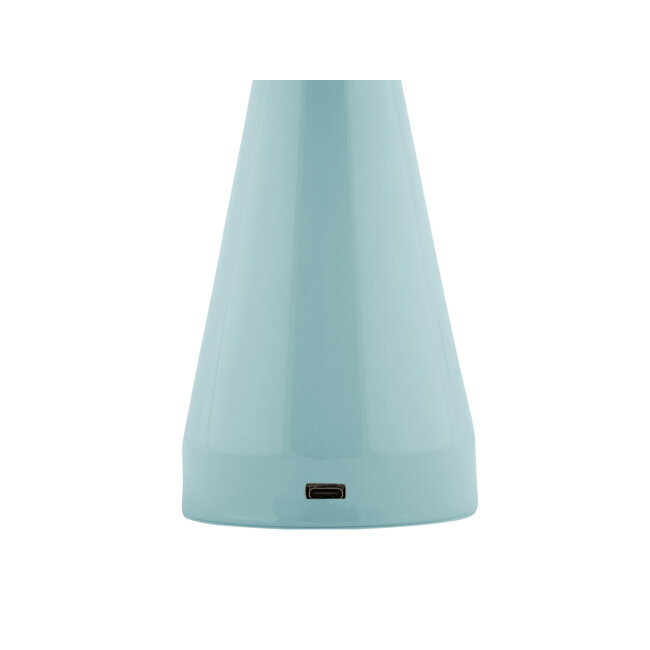 Leitmotiv - Lampe de Table Rachel LED -  bleu clair - rechargeable via USB - fonctionnement soft touch