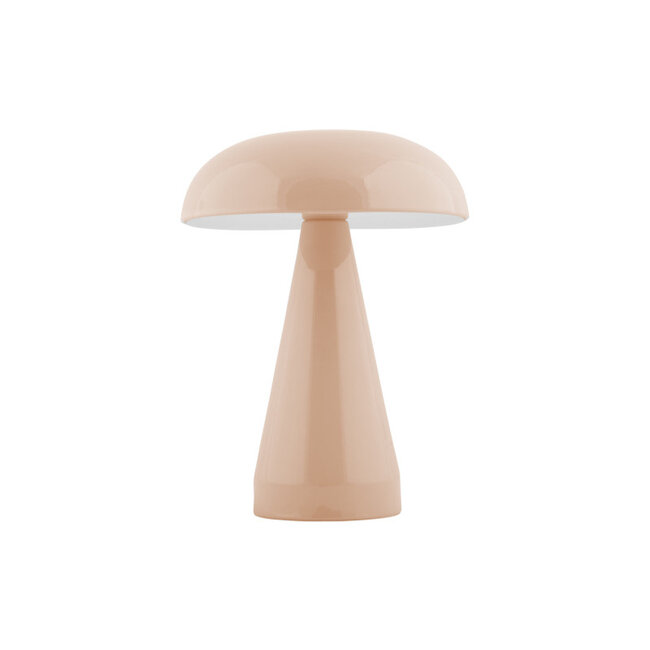 Leitmotiv - Tischlampe Rachel LED - weiches Braun - Aufladbar über USB - Soft-Touch-Bedienung