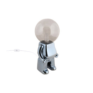 Leitmotiv Lampe de Table Ross LED - plaqué noir