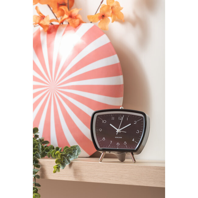 Karlsson - Alarm Clock Candy Circus Retro - black