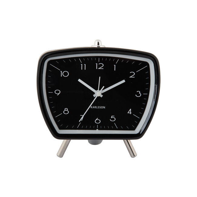Karlsson - Alarm Clock Candy Circus Retro - black