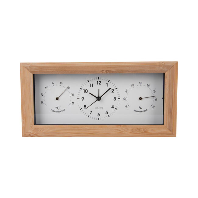 Karlsson Wekker Neat Bamboo - wit