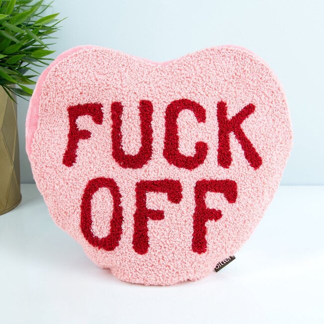 Bitten - Warmtekussen - Warmteknuffel Fuck Off Hart