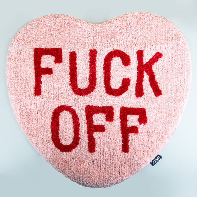 Bitten - Tapis de Bain Fuck Off Cœur