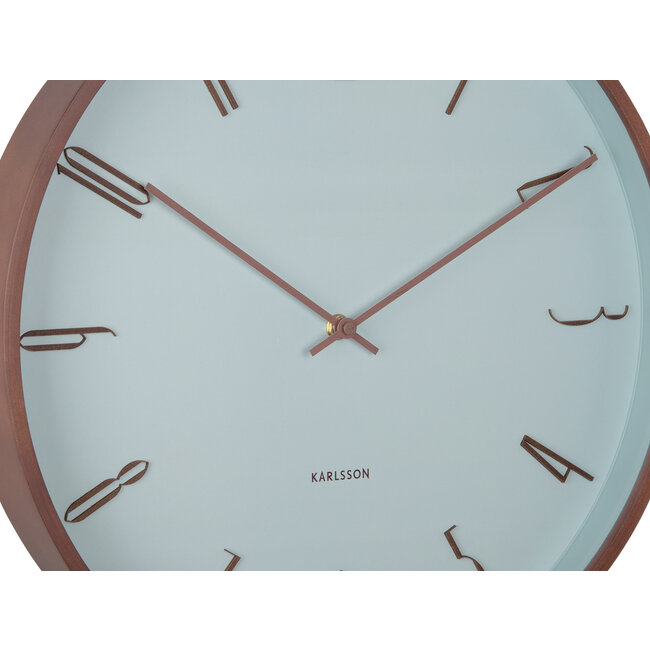 Karlsson – Wanduhr Scandia – misty blue