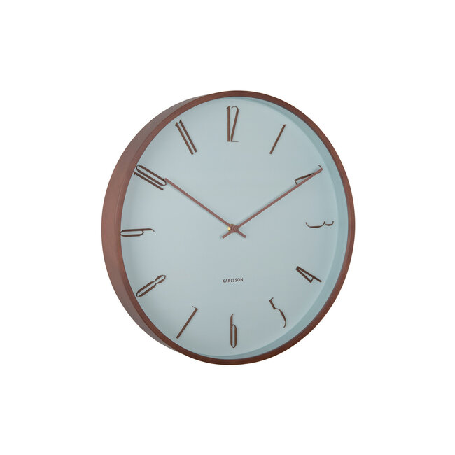 Karlsson - Horloge murale Scandia - misty blue