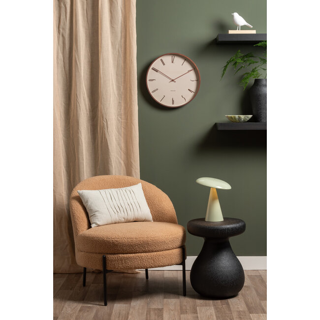 Karlsson - Horloge murale Scandia - gris chaud