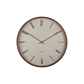 Karlsson Wanduhr Scandia - warmes Grau