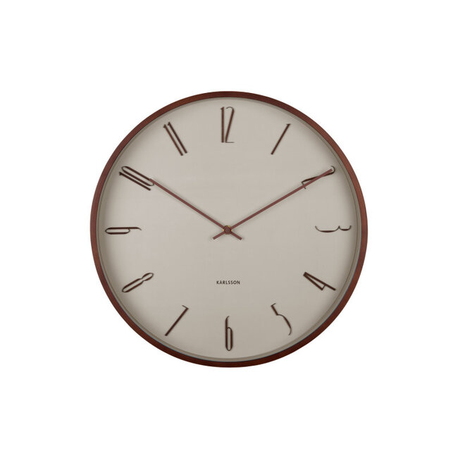 Karlsson Wall clock Scandia - warm grey